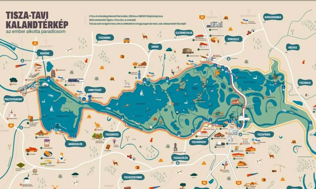 Tisza-tavi Kalandtérkép 2023